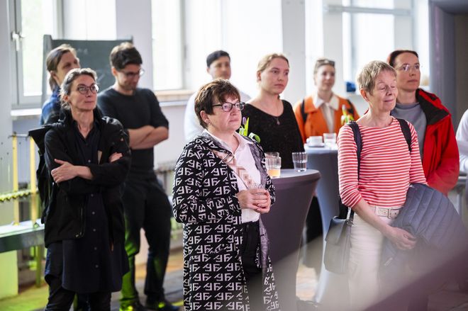 Auftaktveranstaltung zum Jahresthema im Windkanal der Universität, Foto: Thomas Müller Blick in das Publikum der Eröffnungsrede