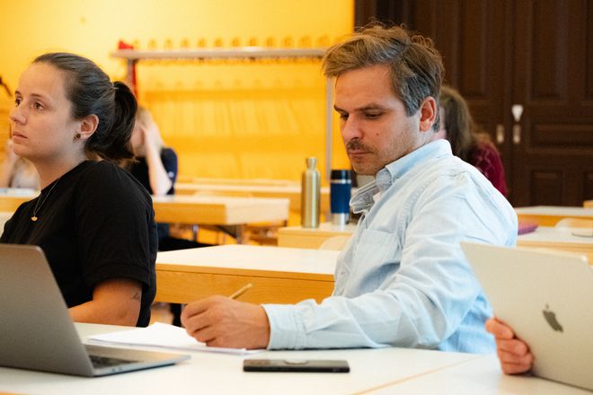 Projekt »Digitale Umwelten«, Foto: Julian Linden Publikum von Vorträgen vom Projekt »Digitale Umwelten«