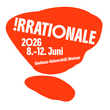 Grafik: Yu Ji & Yuqing Liu Logo der Veranstaltungsreihe »!RRATIONALE 2026« der Bauhaus-Universität Weimar. Auf hellgrauem Hintergrund steht der weiße Schriftzug »!RRATIONALE« in einer unregelmäßigen orangefarbenen Form. Darunter sind die Angaben »2026« und »8.–12. Juni« sowie der Schriftzug »Bauhaus-Universität Weimar« platziert. Eine zweite kleinere orangefarbene Form ergänzt das grafische Erscheinungsbild. Die Gestaltung wirkt plakativ, dynamisch und experimentell.