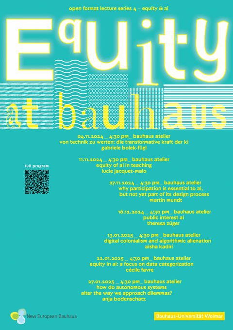 Open Format Lecture Series Equity at Bauhaus – Open format lecture series 