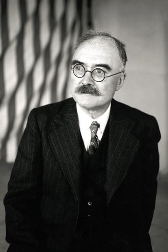 Maurice Halbwachs, 1944. Photo: Collège de France Archives; edited.