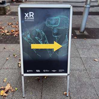 Plakat „xR & Lehre“ in Dessau