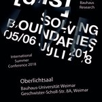 Die »Young Bauhaus Research Conference 2018«  an der Bauhaus-Universität Weimar richtet sich an Wissenschaftlerinnen und Wissenschaftler aller Fachrichtungen, an Künstlerinnen und Künstler sowie Designerinnen und Designer. (Foto: Bauhaus Research School)