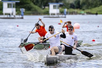 The Weimar men’s team narrowly missed out on the gold medal. Theo Daubner and Jonas Hannich win second place. Photo: IZB