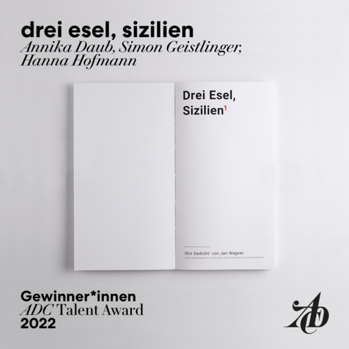 Innenansicht der Publikation »Drei Esel, Sizilien«