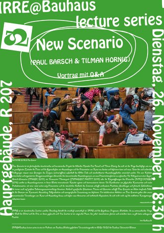 Plakat IRRE@bauhaus mit New Scenario