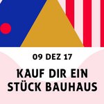 Am Samstag, 9. Dezember 2017, laden das Bauhaus.TransferzentrumDESIGN (BTD) und die Gründerwerkstatt neudeli ins Hauptgebäude der Bauhaus-Universität Weimar zum Weihnachtsmarkt »Kauf Dir ein Stück Bauhaus!« ein. 