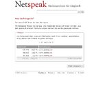 Die Website Netspeak hilft, das eigene Englisch zu perfektionieren. (Bauhaus-Universität Weimar, Fakultät Medien)