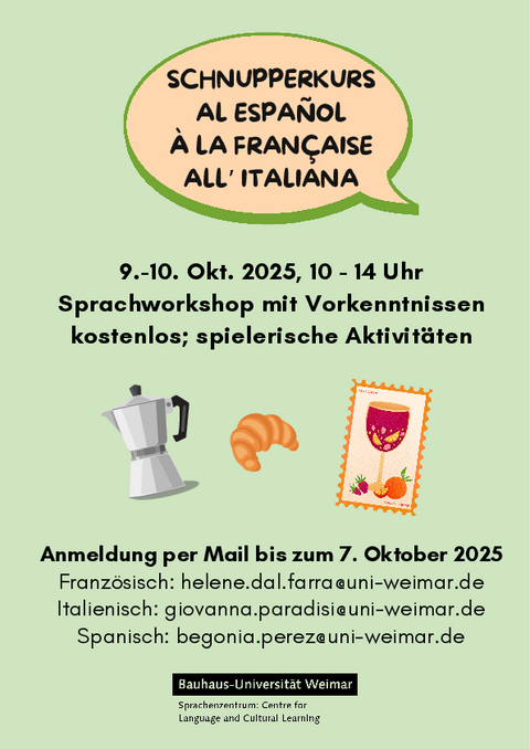 Schnupperkurs Am 9. und 10. Oktober 2025: