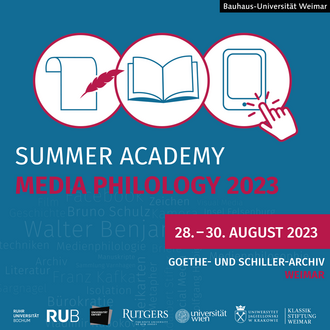 From 28 to 30 August, the »Media Philology 2023« Summer Academy will take place at the Bauhaus-Universität Weimar.
