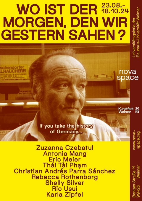 Eröffnung: 22. August 2024, ab 16 Uhr Plakat zur Ausstellung. Grafik: Adrian Palko