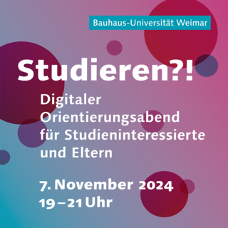 Studieninteressierte, Schüler*innen sowie deren Eltern sind eingeladen, sich über das Studium zu informieren.