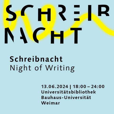 10th Writing Night: 13 June, 6 pm to midnight, Universitätsbibliothek 