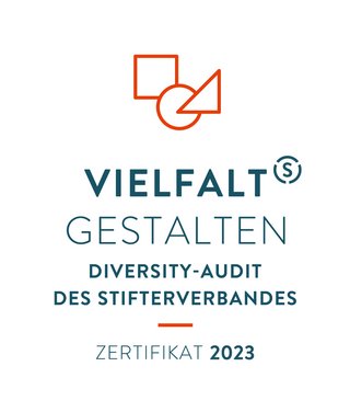 Certificate for the diversity audit »Vielfalt gestalten« of the Deutscher Stifterverbands 2023