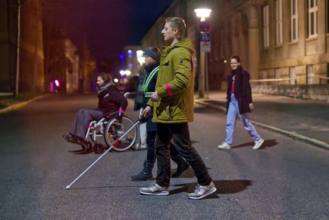 Parcours zur Barrierefreiheit, Mobilitätsbefragung, Forschungswerkstatt Ruhender Verkehr 