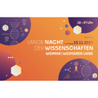 Plakat zur Langen Nacht der Wissenschaften 2024 in Weimar und im Weimarer Land