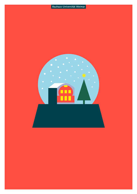 Preview of the Seasons greeting card 2024 (motif Snow globe)