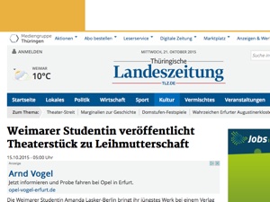 Screenshot der Website