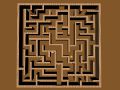 Objekte im Labyrinth angeordnet