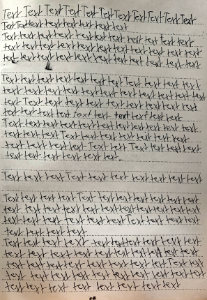 Writing "Text" for a full page