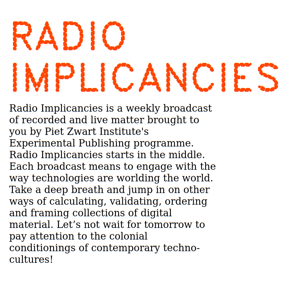 Radio Implicancies.